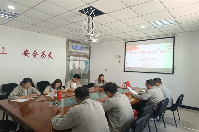 寧夏鑫爾特公司黨支部支組織開展“學黨章、悟思想、強黨性、善作為”主題黨日活動.png 寧夏鑫爾特公司黨支部支組織開展“學黨章、悟思想、強黨性、善作為”主題黨日活動.png